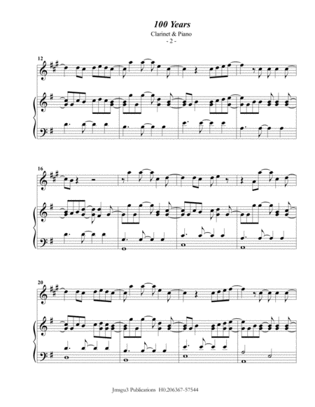 Abide With Me For Tenor Saxophone And Piano Page 2