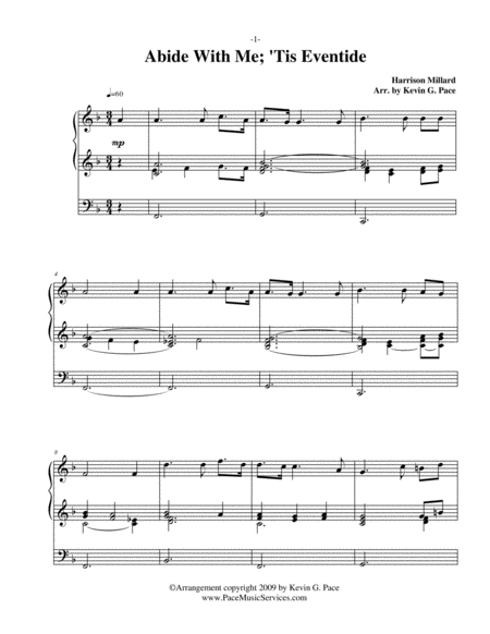 Abide With Me Tis Eventide Organ Prelude Solo Page 2