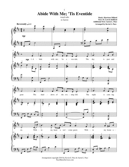 Abide With Me Tis Eventide Vocal Solo Page 2