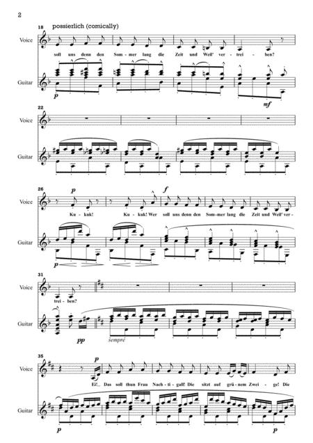 Ablsung In Sommer Mahler Guitar Arrangement Page 2