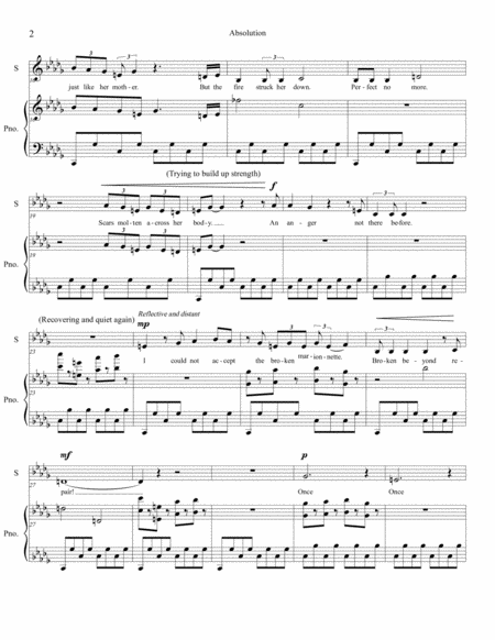 Absolution For Voice And Piano Page 2