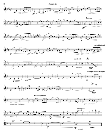 Adagietto From Symphony No 5 Arranged For 4 Cellos And Harp Page 2