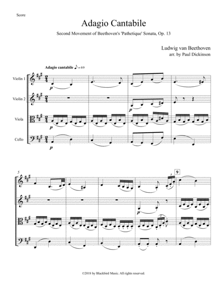 Adagio Cantabile From Pathetique Sonata Op 13 Page 2