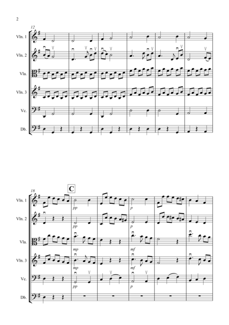 Adagio From Mozarts Clarinet Concerto For String Orchestra Page 2