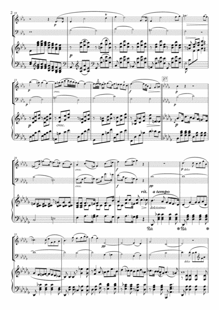 Adagio From Piano Trio Op 31 For Flute Clarinet Piano Page 2