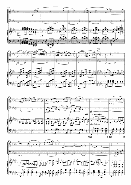 Adagio From Piano Trio Op 31 For Oboe Bassoon Piano Page 2