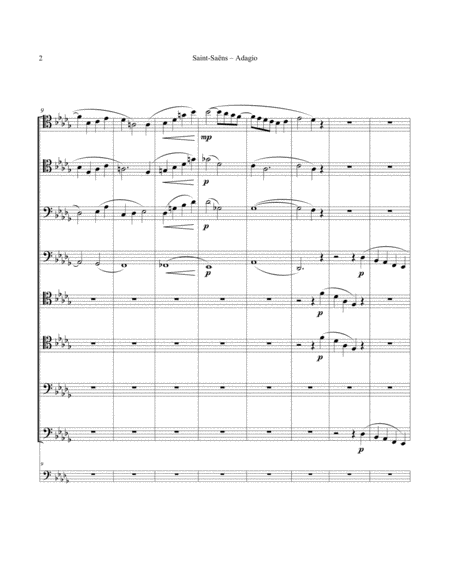 Adagio From Symphony No 3 For 8 Part Trombone Ensemble Page 2