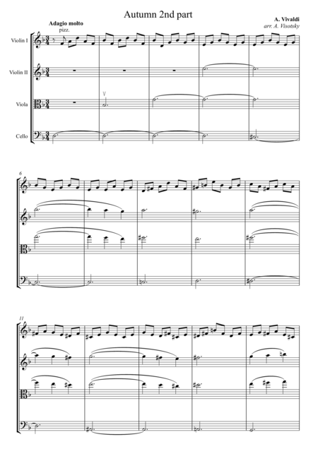 Adagio Molto Autumn 2nd Part From The Four Seasons Page 2