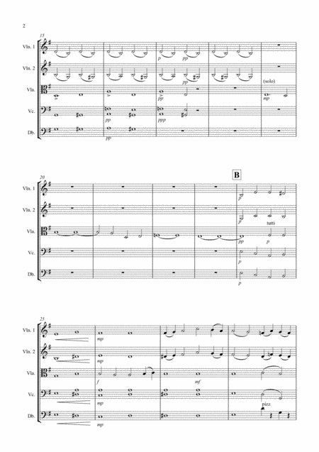 Adagio Taken From String Quartet No 1 For String Orchestra Page 2