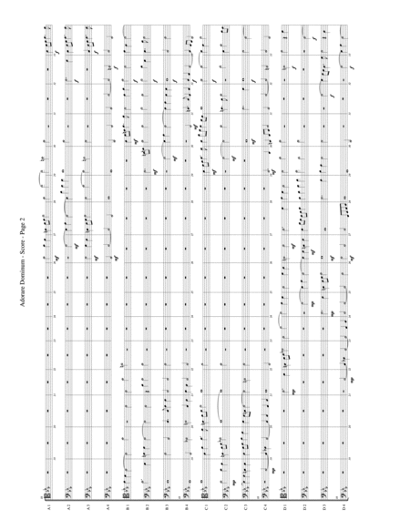 Adorare Dominum For Trombone Or Low Brass Sexdectet 16 Part Ensemble Page 2