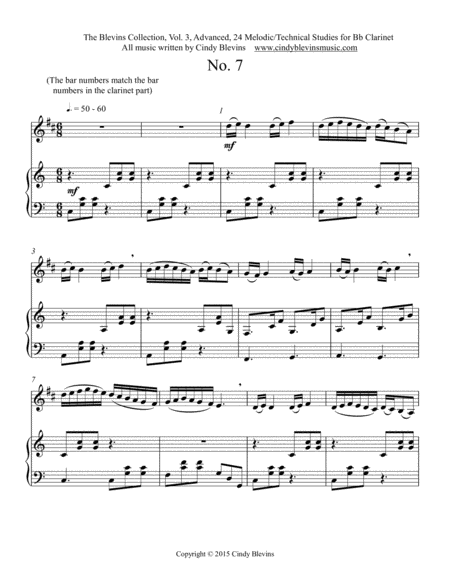 Advanced Clarinet Study 7 From The Blevins Collection Melodic Technical Studies For Bb Clarinet Page 2