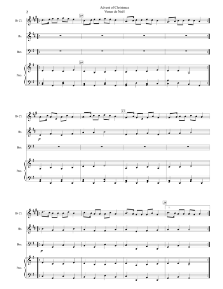 Advent Of Christmas Venue De Noel Full Score Page 2