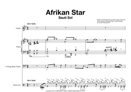 Afrikan Star By Sauti Sol Violin And Rhythm Section Page 2