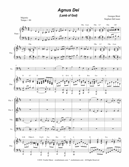 Agnus Dei For String Quartet Page 2