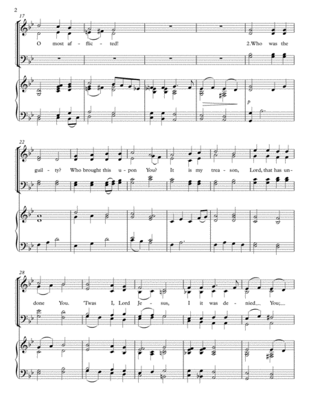 Ah Holy Jesus For Satb Choir And Piano Page 2