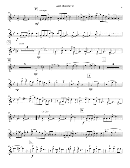 Aint Misbehavin Flute 3 Page 2