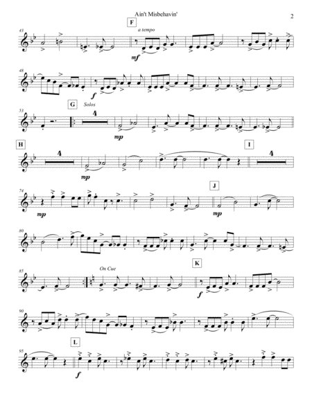 Aint Misbehavin Flute 4 Page 2