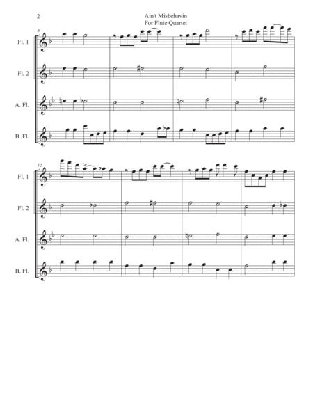Aint Misbehavin For Flute Ensemble Page 2