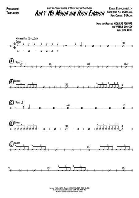 Aint No Mountain High Enough Percussion Page 2