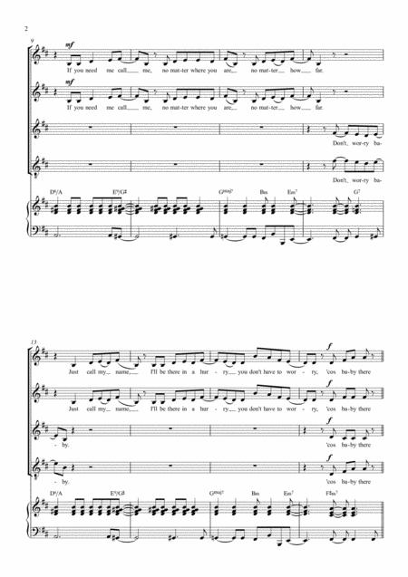 Aint No Mountain High Enough Ssaat Choir With Piano Page 2