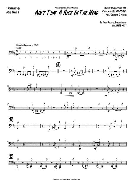 Aint That A Kick In The Head Big Band Score And Parts Page 2