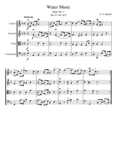 Air In F From Water Music Suite No 1 Page 2