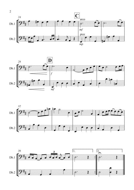 Air On A G String For Double Bass Duet Page 2
