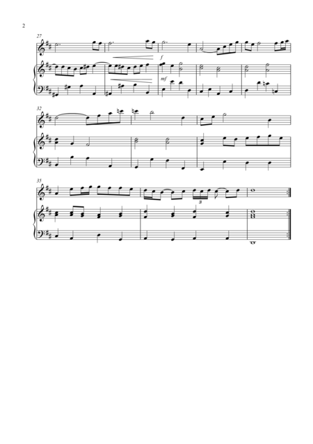 Air On A G String For Flute And Piano Page 2