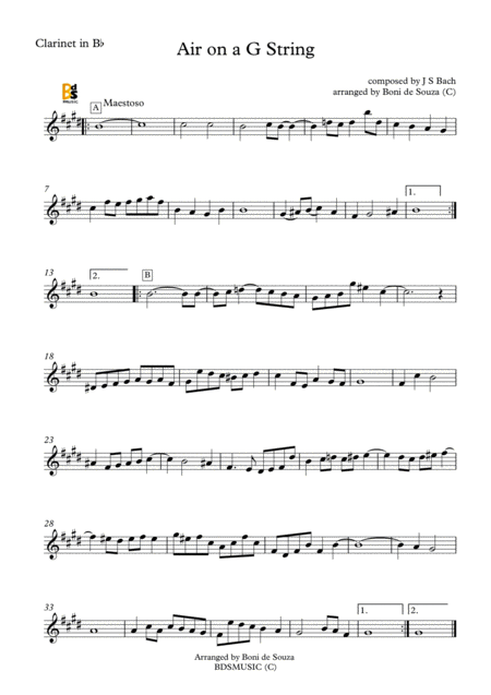 Air On G String Js Bach Page 2