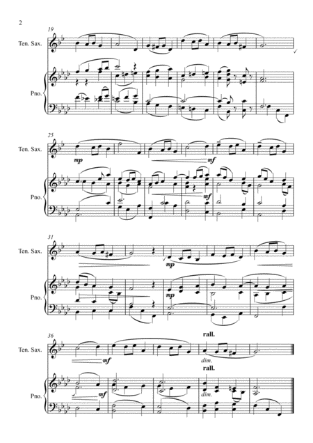 Air Tenor Saxophone With Piano Accompaniment Page 2