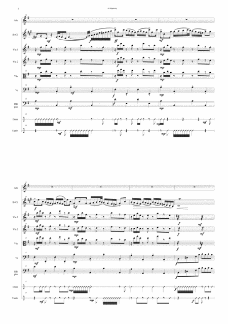 Al Hanisim For Voice Clarinet Strings And Percussion Page 2