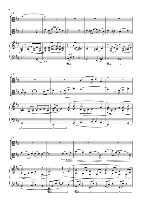 Aladdin A Whole New World For Viola Viola Piano Trio Including Part Scores Page 2