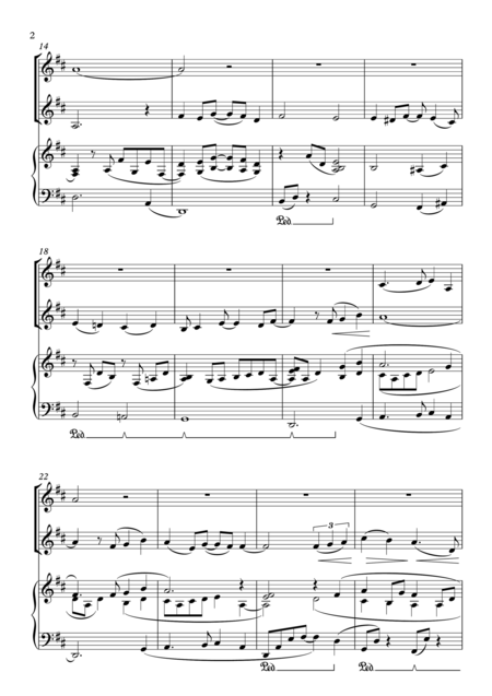 Aladdin A Whole New World For Violin Violin Piano Trio Including Part Scores Page 2