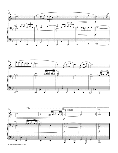 Albinoni Adagio Bass Clarinet And Piano Page 2