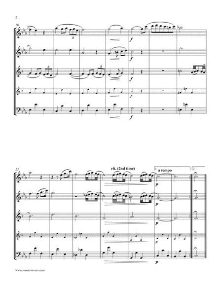 Albinoni Adagio Flute Oboe Clarinet And Bass Clarinet Or Bassoon Page 2