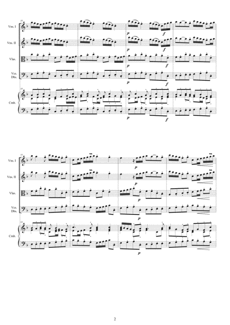 Albinoni Oboe Concerto No 3 In F Major Op 9 For Two Oboes Strings And Cembalo Page 2