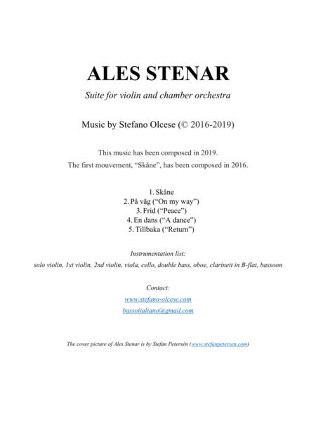 Ales Stenar Suite For Solo Violin And Chamber Orchestra Page 2