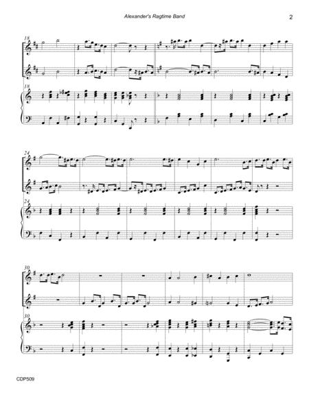 Alexanders Ragtime Band For 2 Clarinets With Piano Accompaniment Page 2