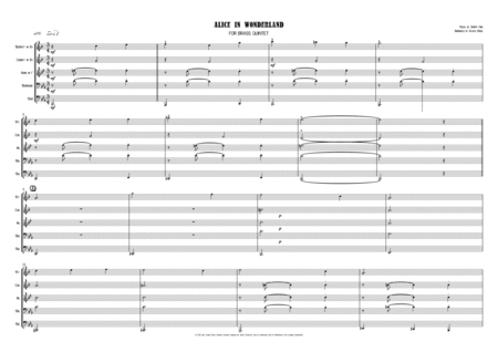 Alice In Wonderland From Walt Disneys Alice In Wonderland For Brass Quintet Page 2