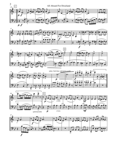 All Aboard For Dixieland For Clarinet And Bassoon Duet Page 2