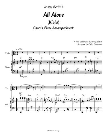 All Alone Viola Solo Chords Piano Accompaniment Page 2