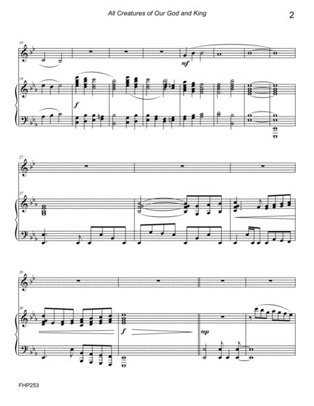 All Creatures Of Our God And King Horn Solo With Piano Accompaniment Page 2