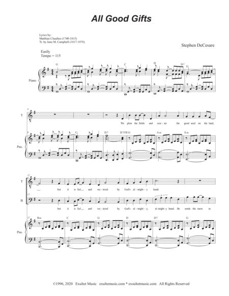 All Good Gifts Duet For Tenor And Bass Solo Page 2