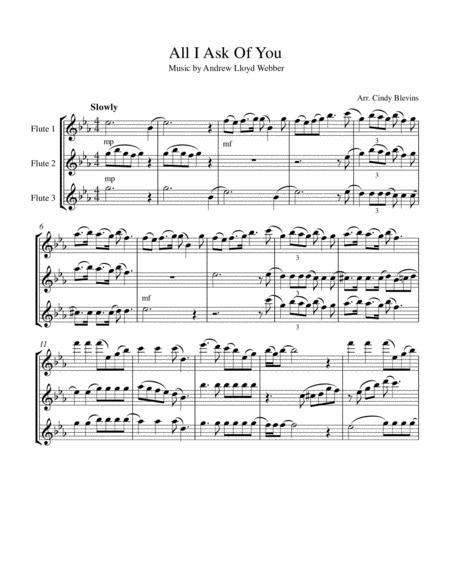 All I Ask Of You For Flute Trio From Phantom Of The Opera Page 2