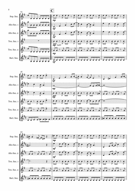 All I Want For Christmas Is You By Mariah Carey Saxophone Sextet Saattb Page 2