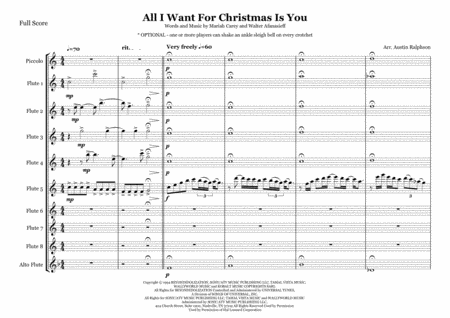 All I Want For Christmas Is You Flute Choir Flute Ensemble Page 2