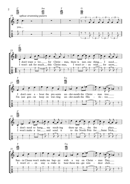 All I Want For Christmas Is You For Ukulele With Tab Page 2