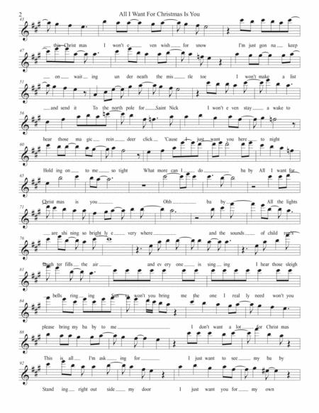 All I Want For Christmas Is You Original Key Soprano Sax Page 2