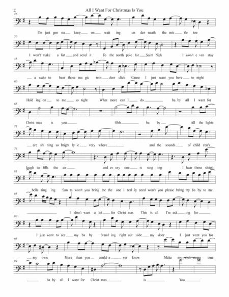 All I Want For Christmas Is You Original Key Trombone Page 2