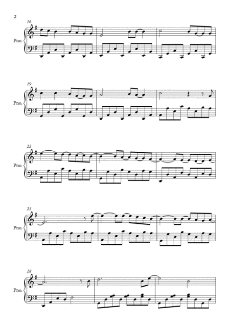All Of Me By John Legend E Minor Piano Page 2